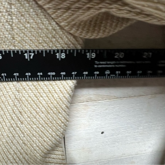 Talbots Cotton Textured Single Breasted Blazer Jacket Women Size 8 Beige Pockets - Picture 11 of 12